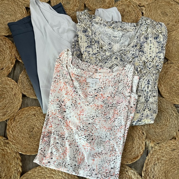 J. Jill Tops - J. Jill PureJill Short Sleeve V-Neck Tee Bundle